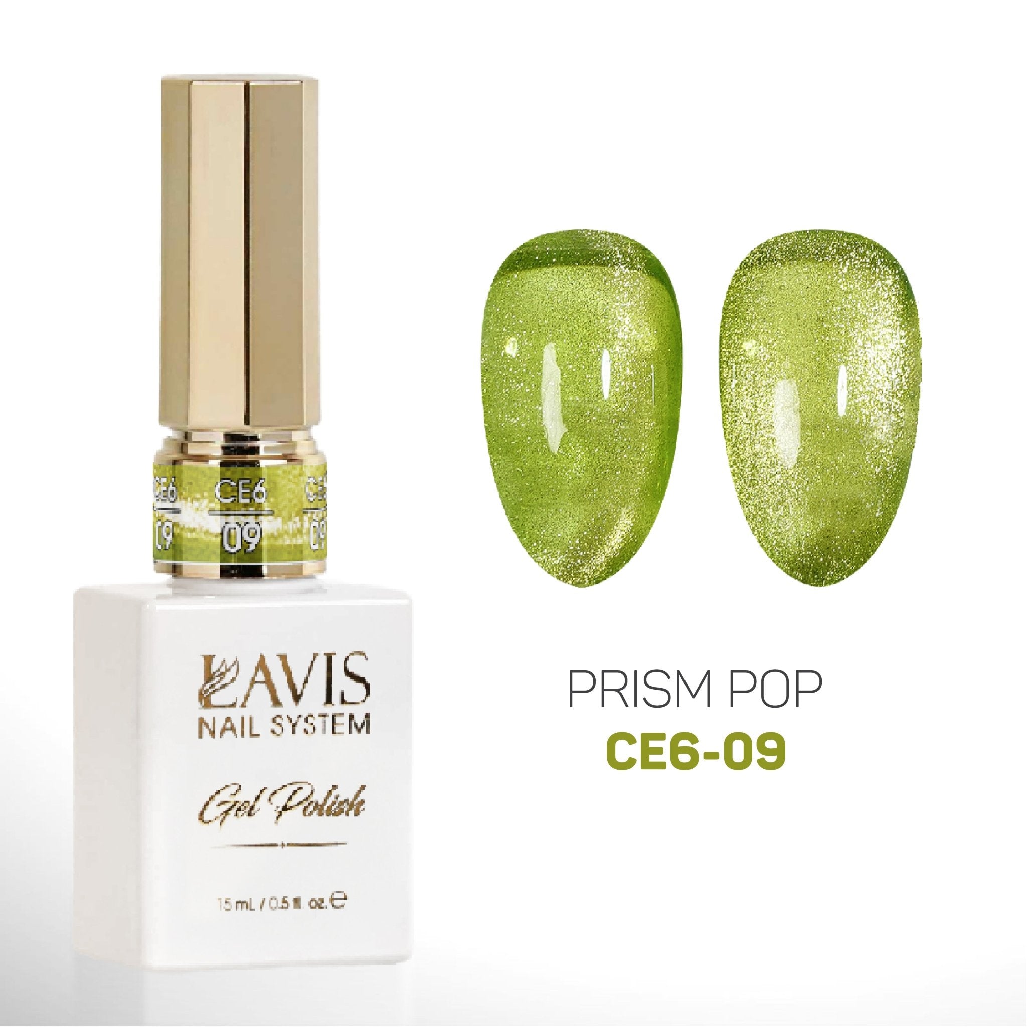 LAVIS Cat Eyes CE6 - Set 12 Colors (Ver2) - Gel Polish 0.5 oz - Prism Pop Collection - DTK Nail Supply