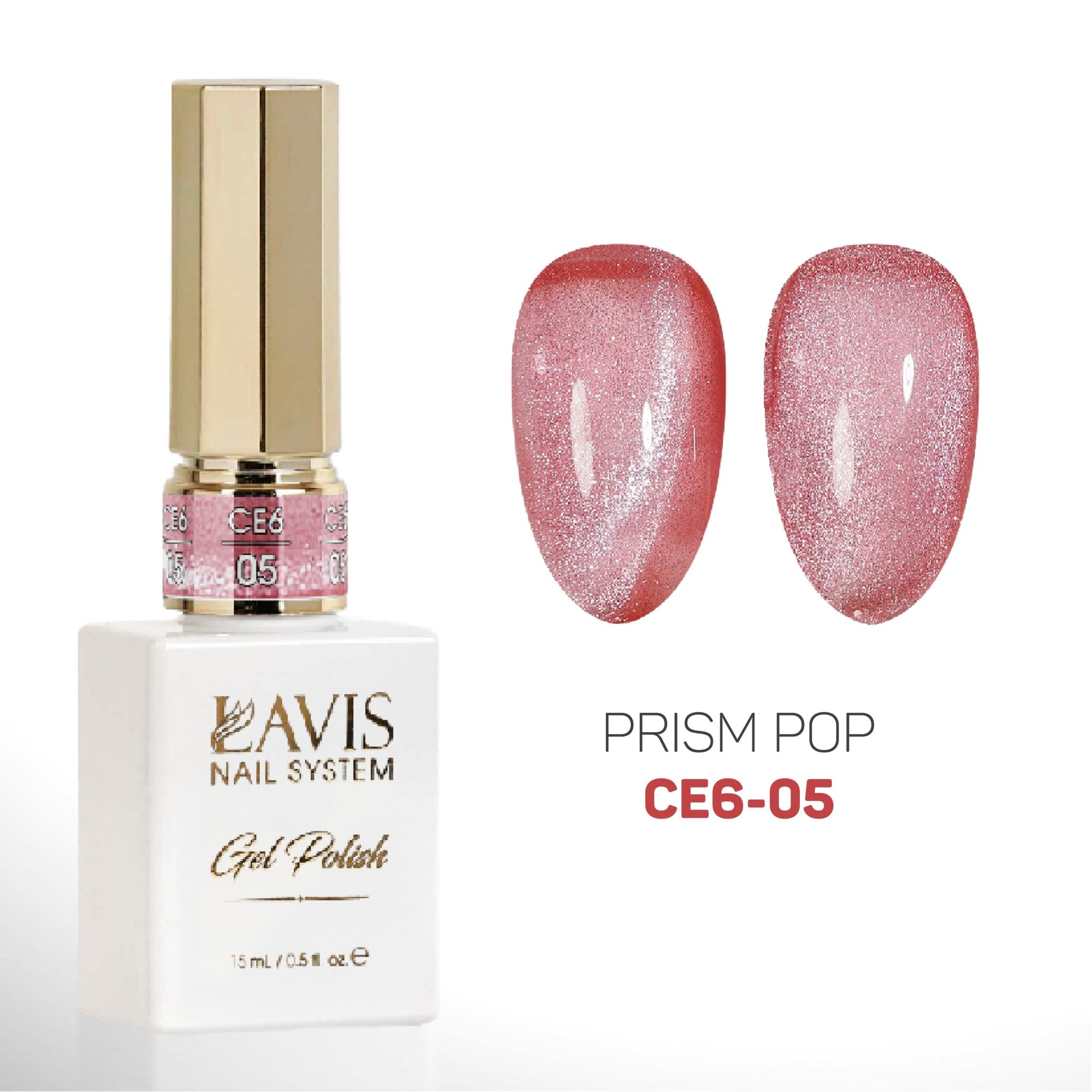 LAVIS Cat Eyes CE6 - Set 12 Colors (Ver2) - Gel Polish 0.5 oz - Prism Pop Collection - DTK Nail Supply