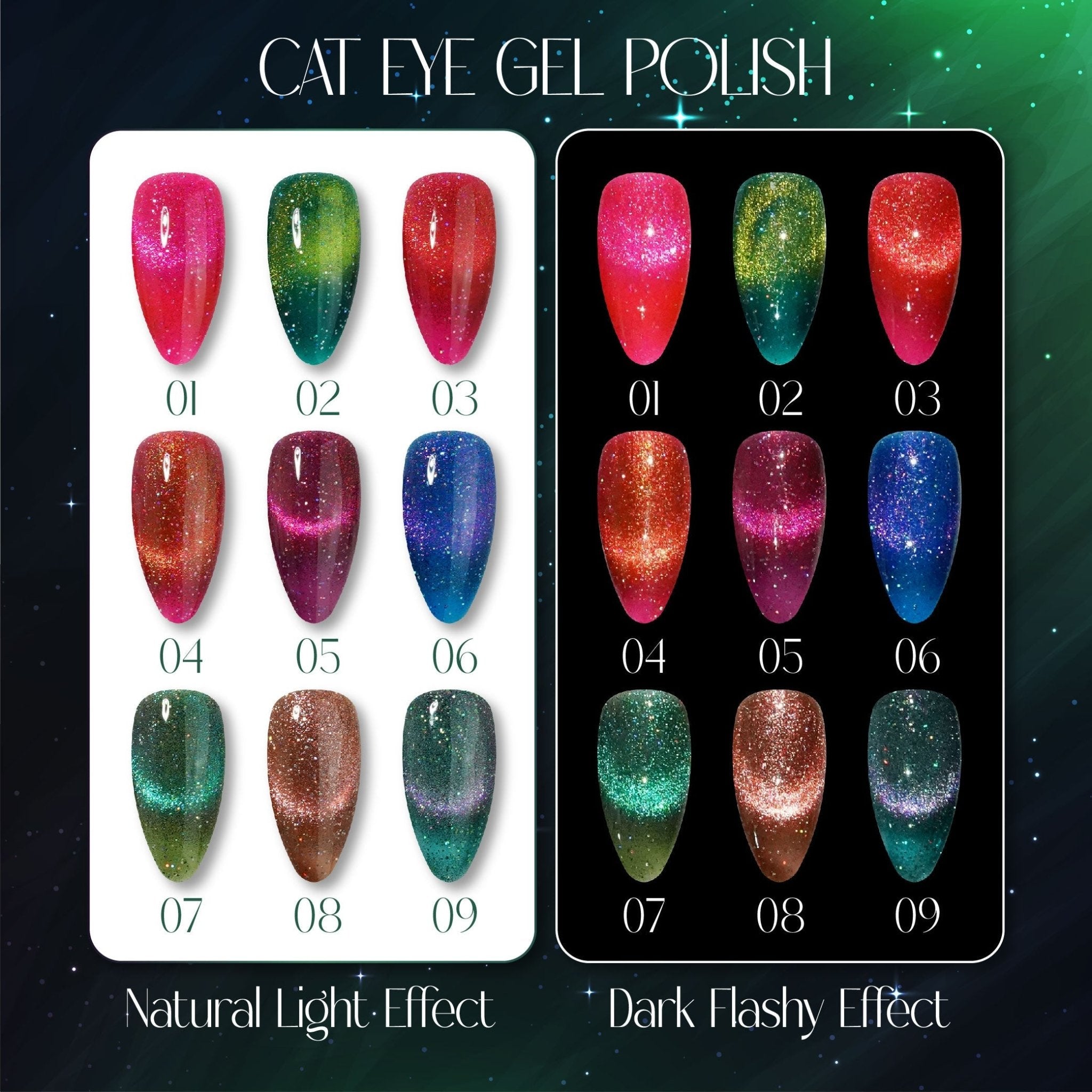 LAVIS Cat Eyes CE6 (Ver1) - Gel Polish 0.5 oz - Starlight Collection - FG - DTK Nail Supply