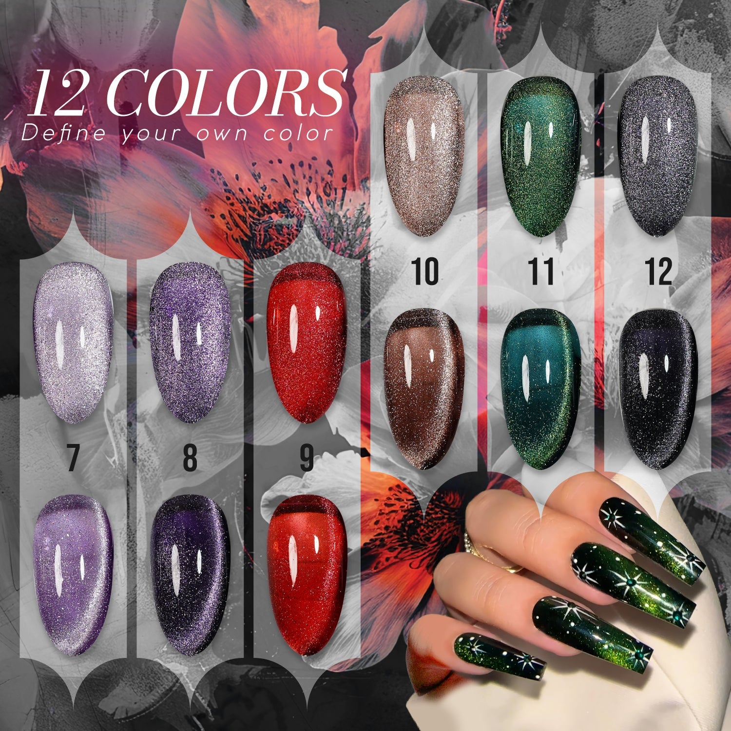 LAVIS Cat Eyes CE7 - 02 - Gel Polish 0.5 oz - VILLIAIN ERA Collection - DTK Nail Supply