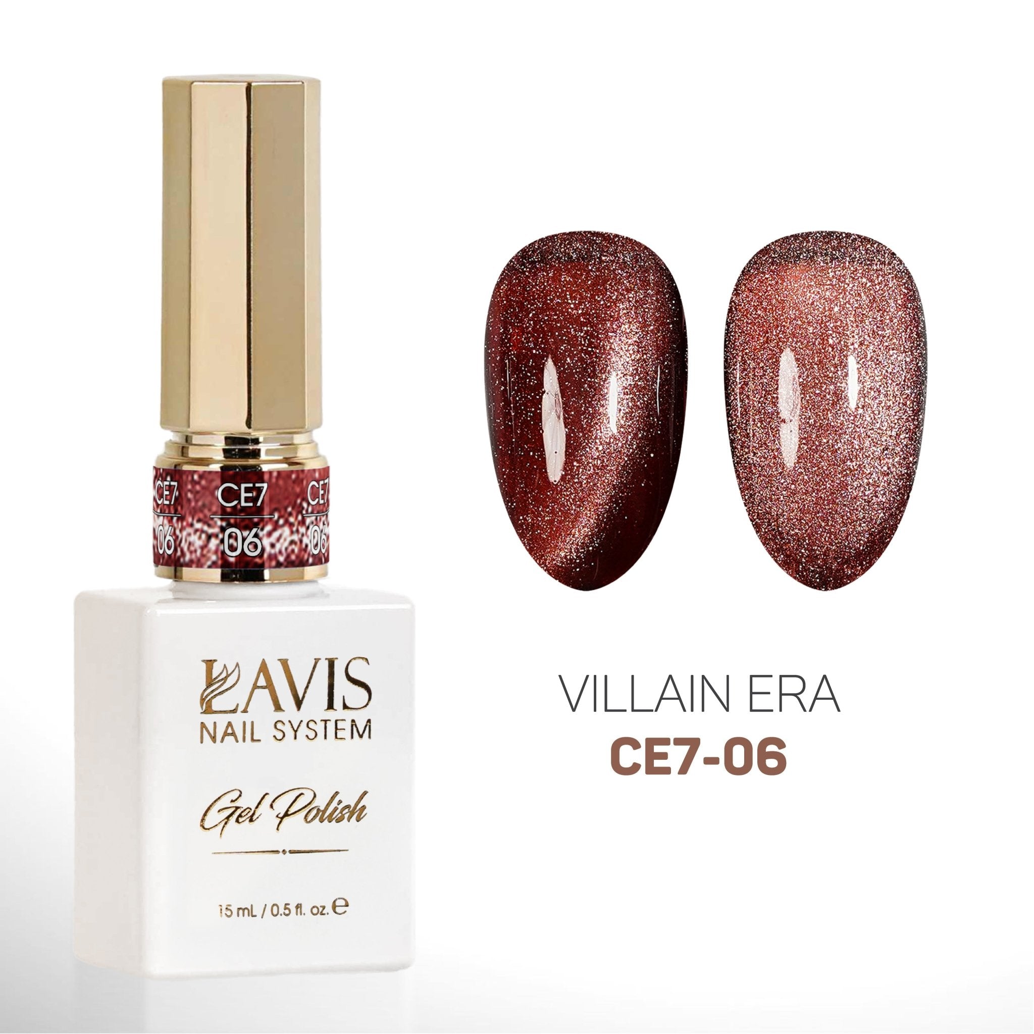 LAVIS Cat Eyes CE7 - 06 - Gel Polish 0.5 oz - VILLIAIN ERA Collection - DTK Nail Supply