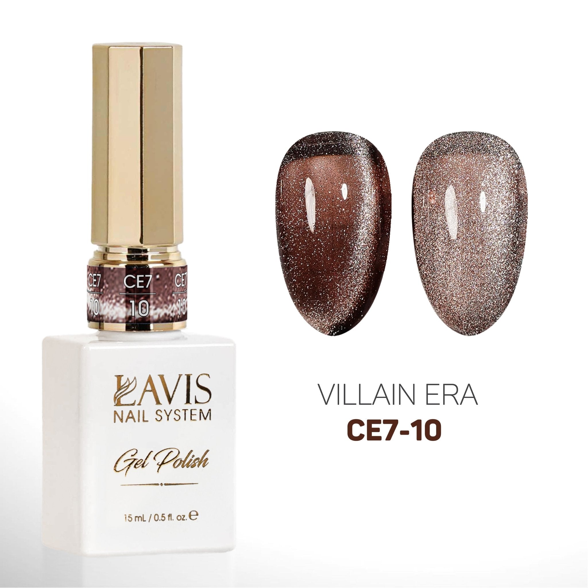 LAVIS Cat Eyes CE7 - 10 - Gel Polish 0.5 oz - VILLIAIN ERA Collection - DTK Nail Supply