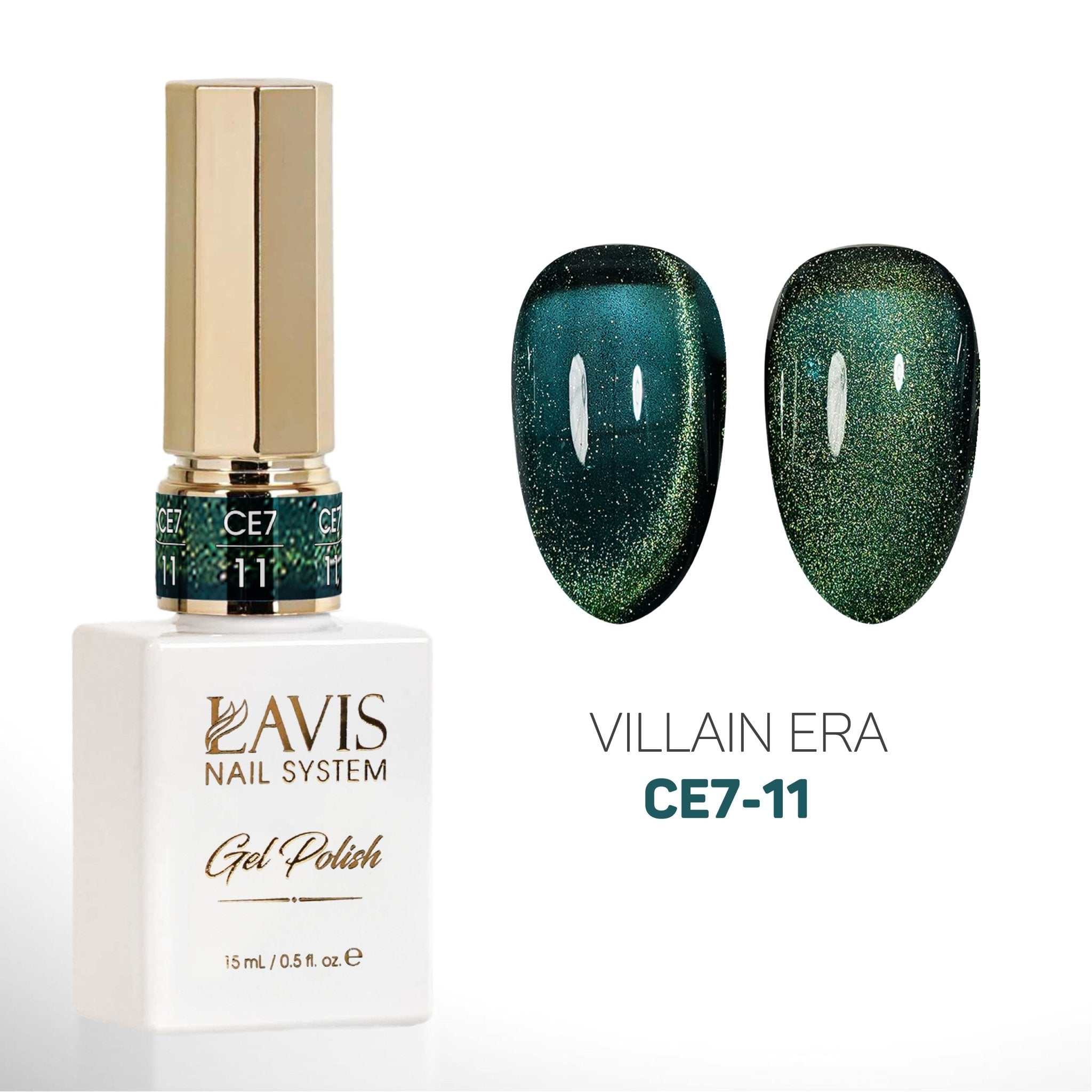 LAVIS Cat Eyes CE7 - 11 - Gel Polish 0.5 oz - VILLIAIN ERA Collection - DTK Nail Supply