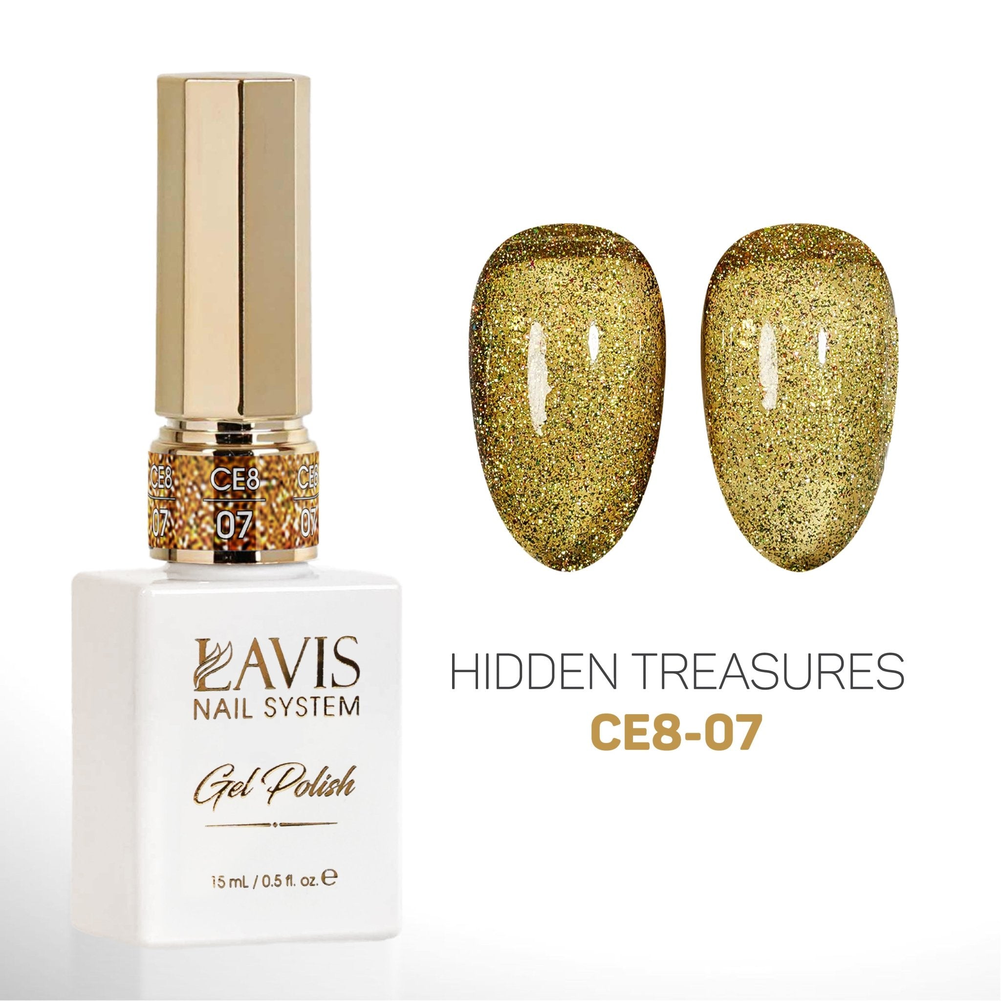 LAVIS Cat Eyes CE8 - 07 - Gel Polish 0.5 oz - Lavis Hidden Treasures Collection - DTK Nail Supply