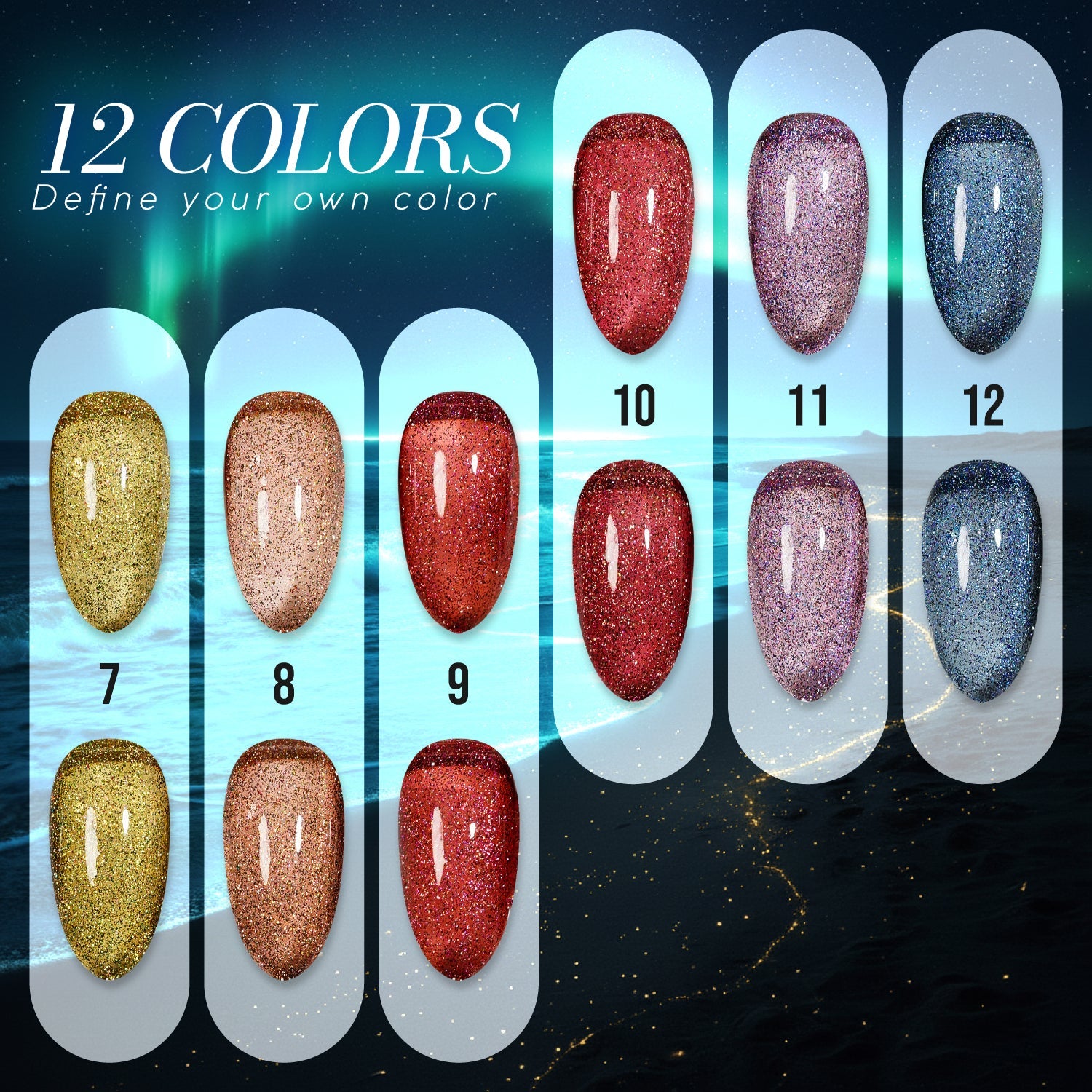 LAVIS Cat Eyes CE8 - 08 - Gel Polish 0.5 oz - Lavis Hidden Treasures Collection - DTK Nail Supply