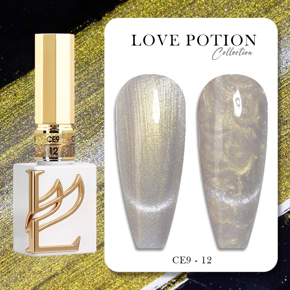 LAVIS Cat Eyes CE9 (Ver1) - Set 12 Gel Polish 0.5 oz - Love Pition Collection - DTK Nail Supply