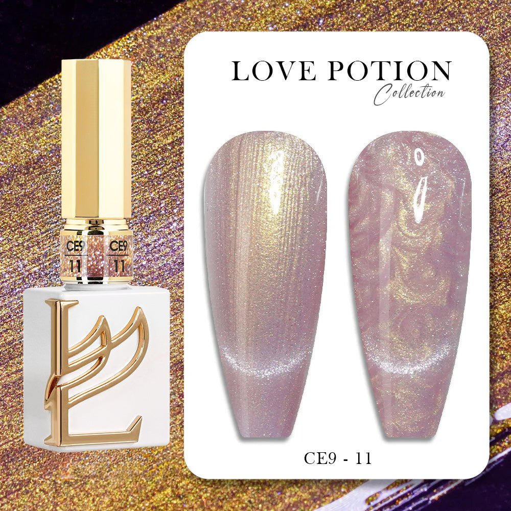 LAVIS Cat Eyes CE9 (Ver1) - Set 12 Gel Polish 0.5 oz - Love Pition Collection - DTK Nail Supply