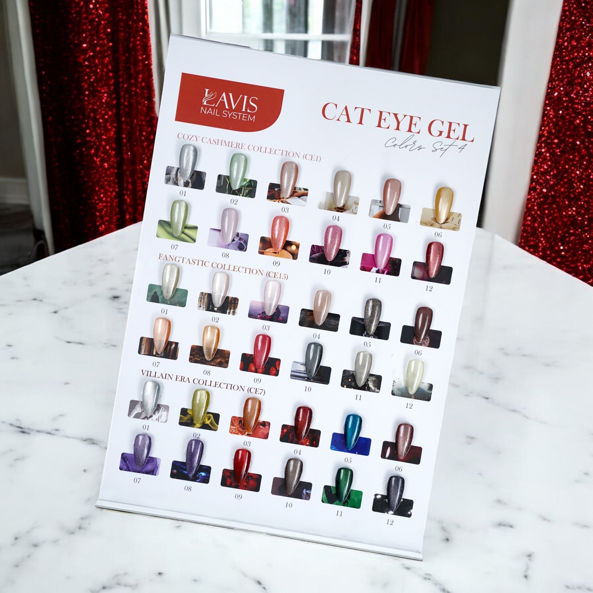 LAVIS Cat Eyes Set 4 - (CE1, CE15, CE7) - Gel Polish 0.5 oz - DTK Nail Supply