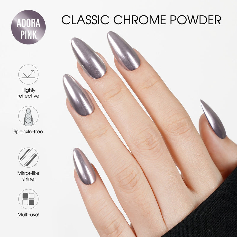 LAVIS Chrome Classic - Aurora Pink - 0.5gr (PCS) - DTK Nail Supply