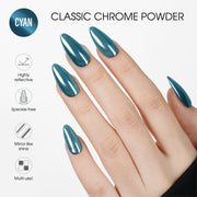 LAVIS Chrome Classic - Cyan - 0.5gr (PCS) - DTK Nail Supply