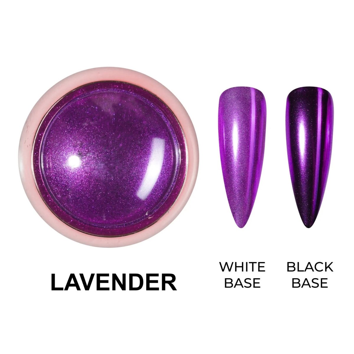 LAVIS Chrome Classic — Lavender— Solid Mirror Pigment | 0.5g - DTK Nail Supply