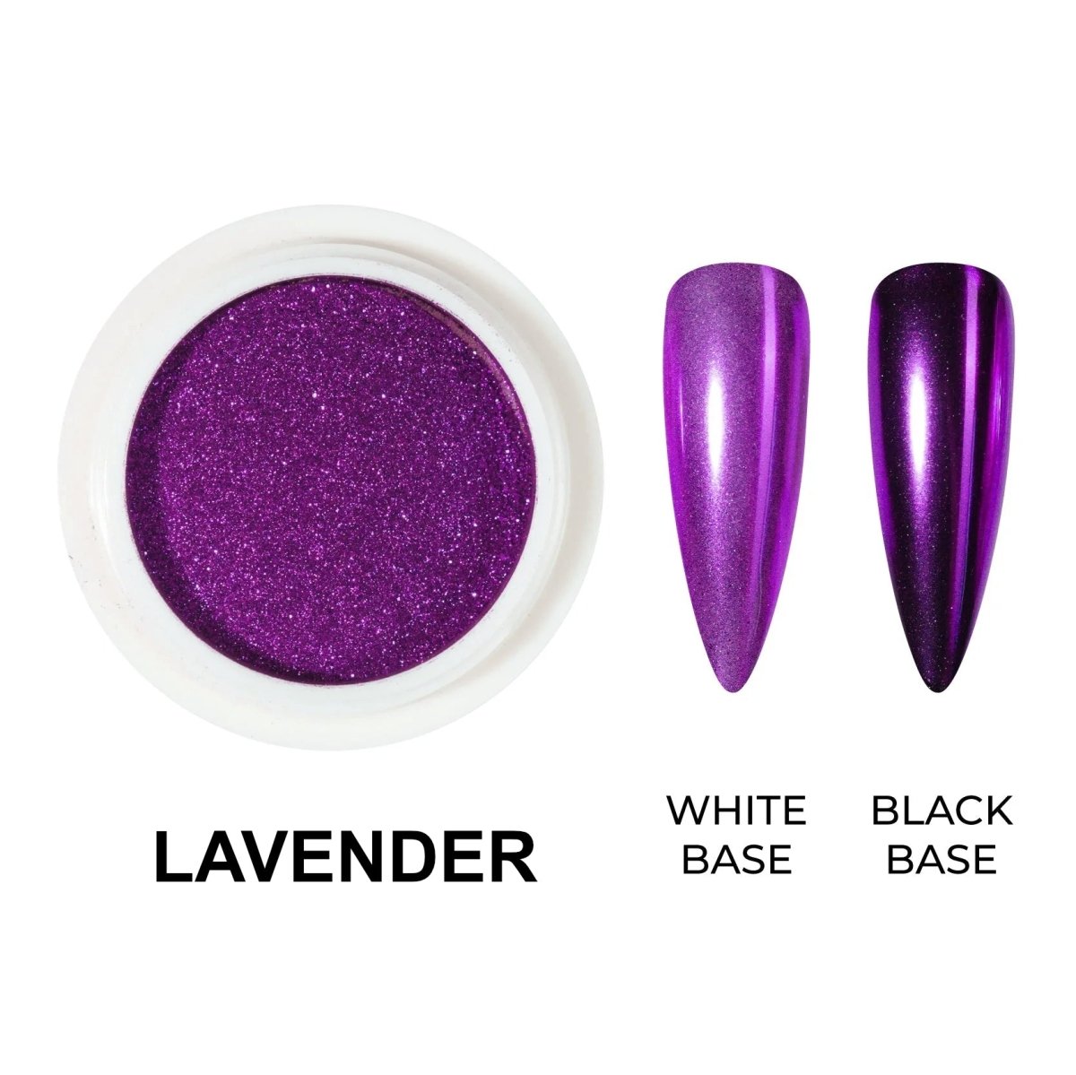 LAVIS Chrome Classic — Lavender— Solid Mirror Pigment | 0.5g - DTK Nail Supply