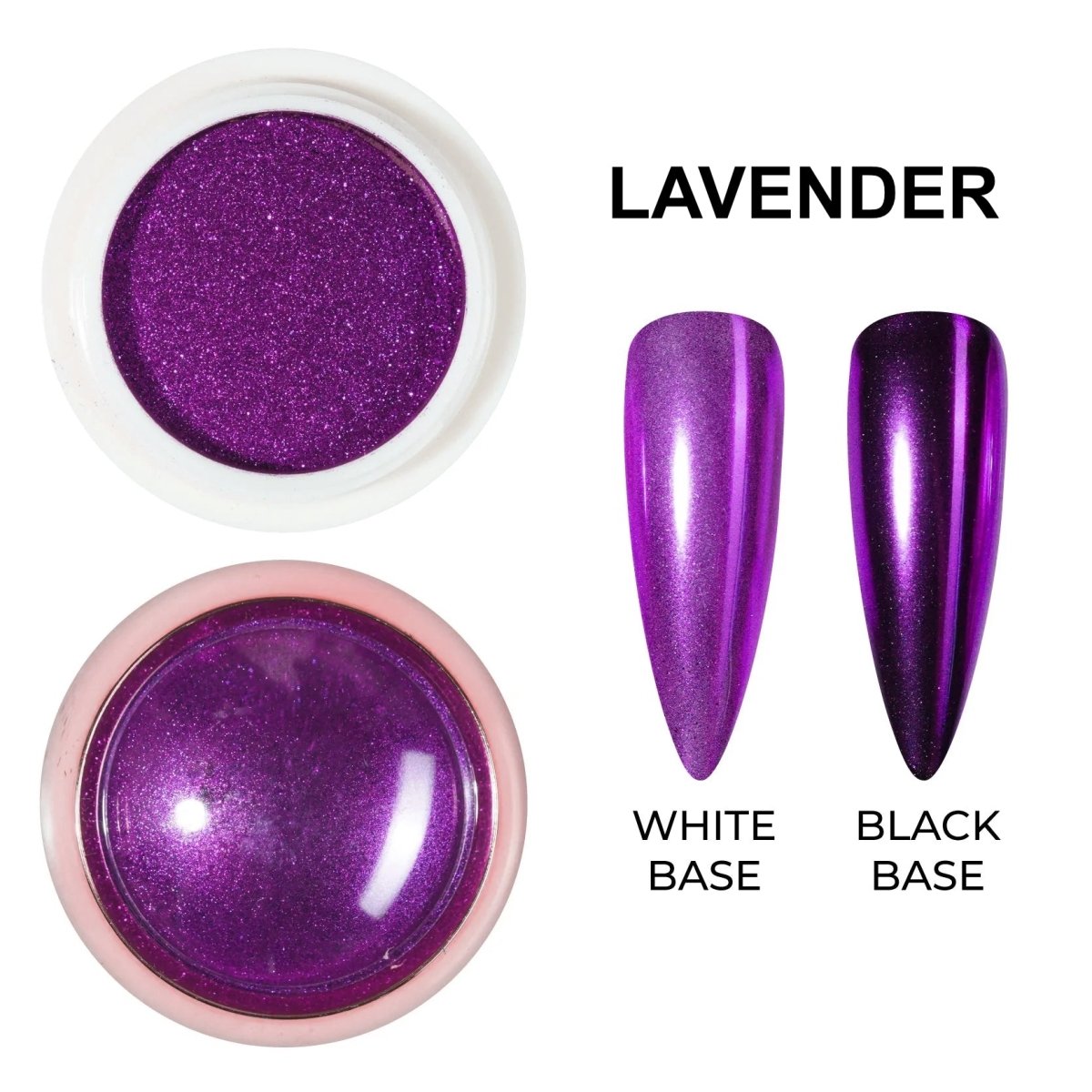 LAVIS Chrome Classic — Lavender— Solid Mirror Pigment | 0.5g - DTK Nail Supply