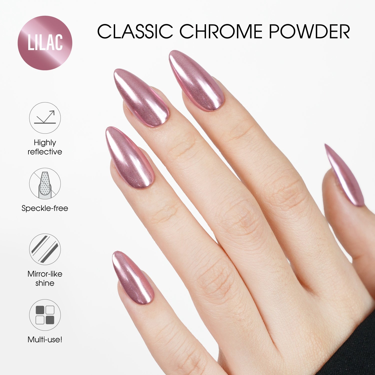 LAVIS Chrome Classic - Lilac - 0.5gr (PCS) - DTK Nail Supply