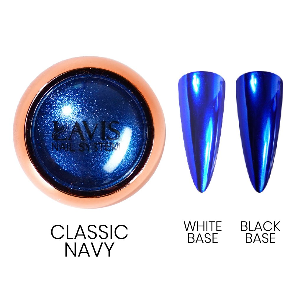 LAVIS Chrome Classic - Navy - 0.5gr (PCS) - DTK Nail Supply