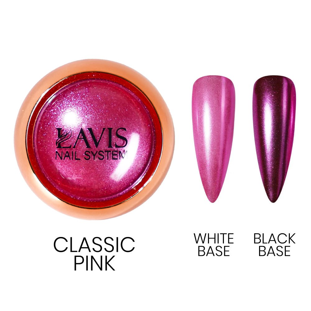 LAVIS Chrome Classic - Pink - 0.5gr (PCS) - DTK Nail Supply