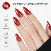 LAVIS Chrome Classic - Red - 0.5gr (PCS) - DTK Nail Supply