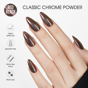 LAVIS Chrome Classic - Red Black - 0.5gr (PCS) - DTK Nail Supply