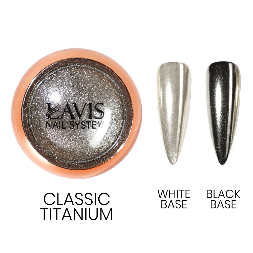 LAVIS Chrome Classic - Titanium - 0.5gr (PCS) - DTK Nail Supply