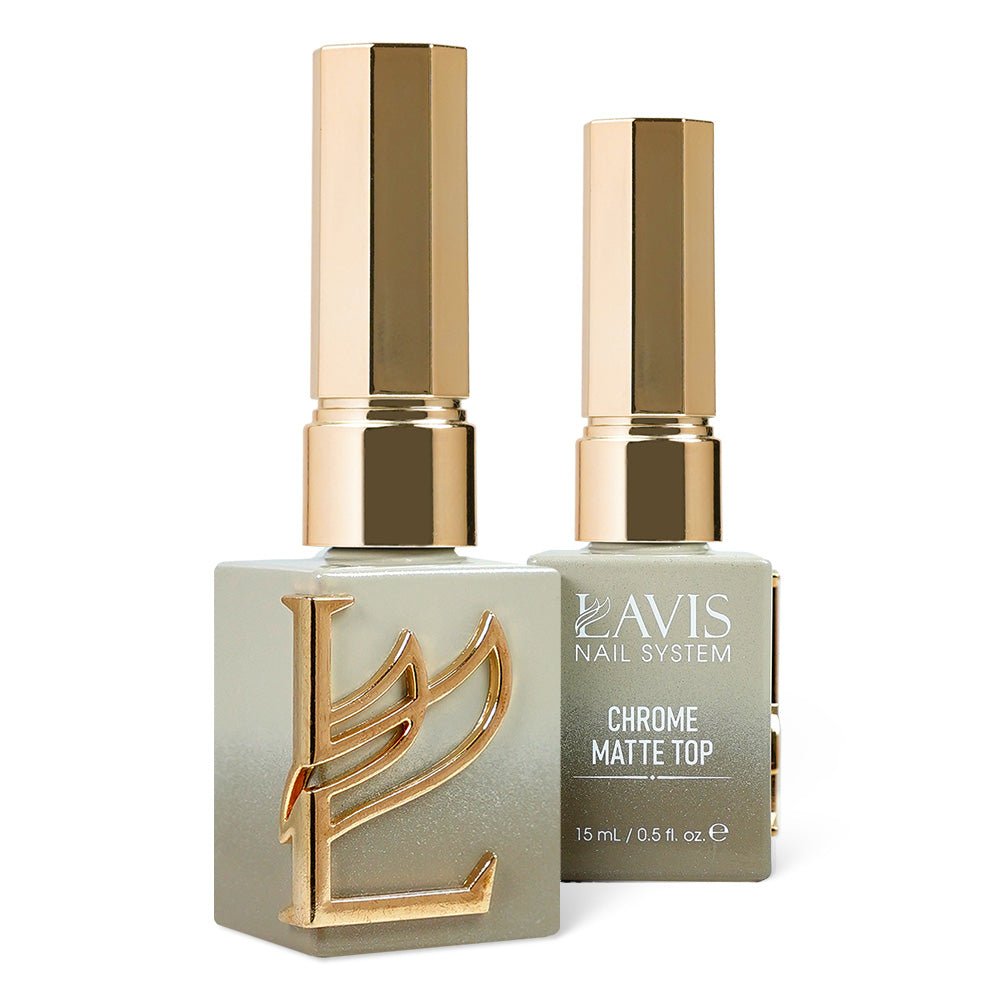 LAVIS Chrome Matte Top - 0.5 oz (New) - DTK Nail Supply