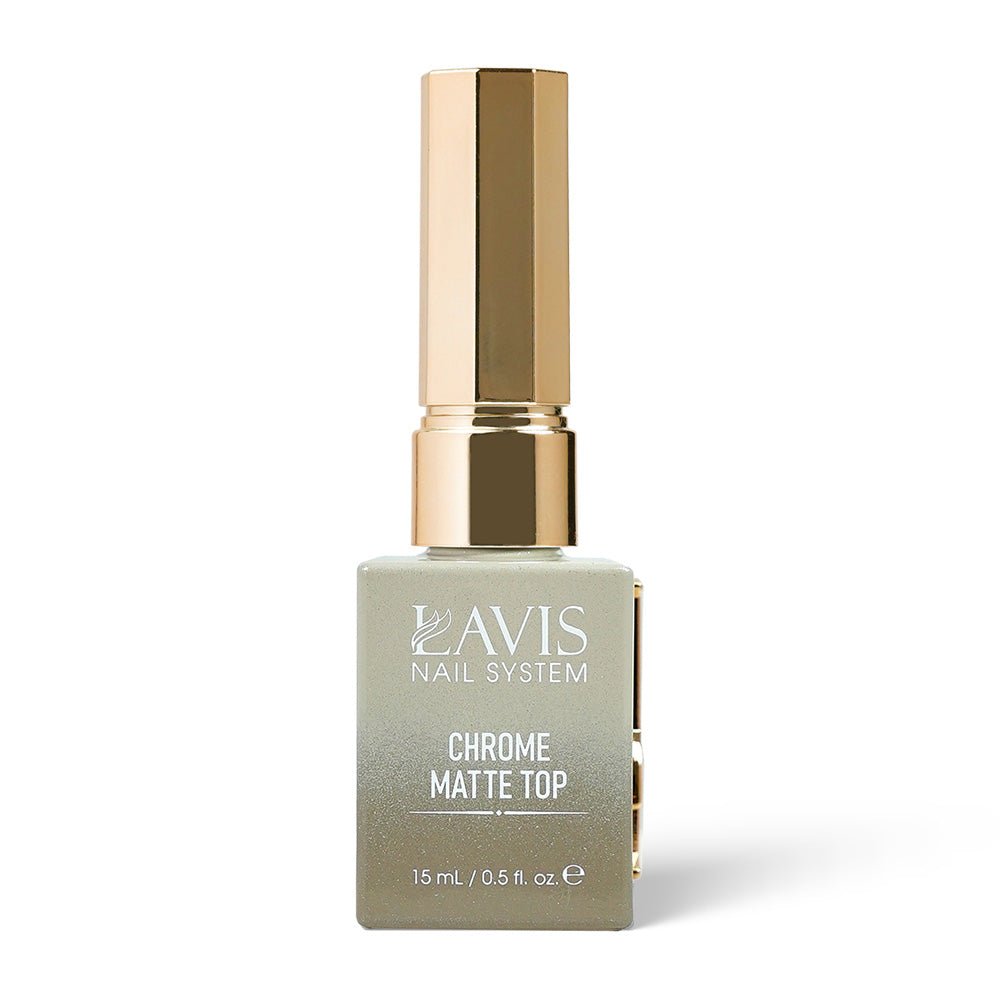 LAVIS Chrome Matte Top - 0.5 oz (New) - DTK Nail Supply