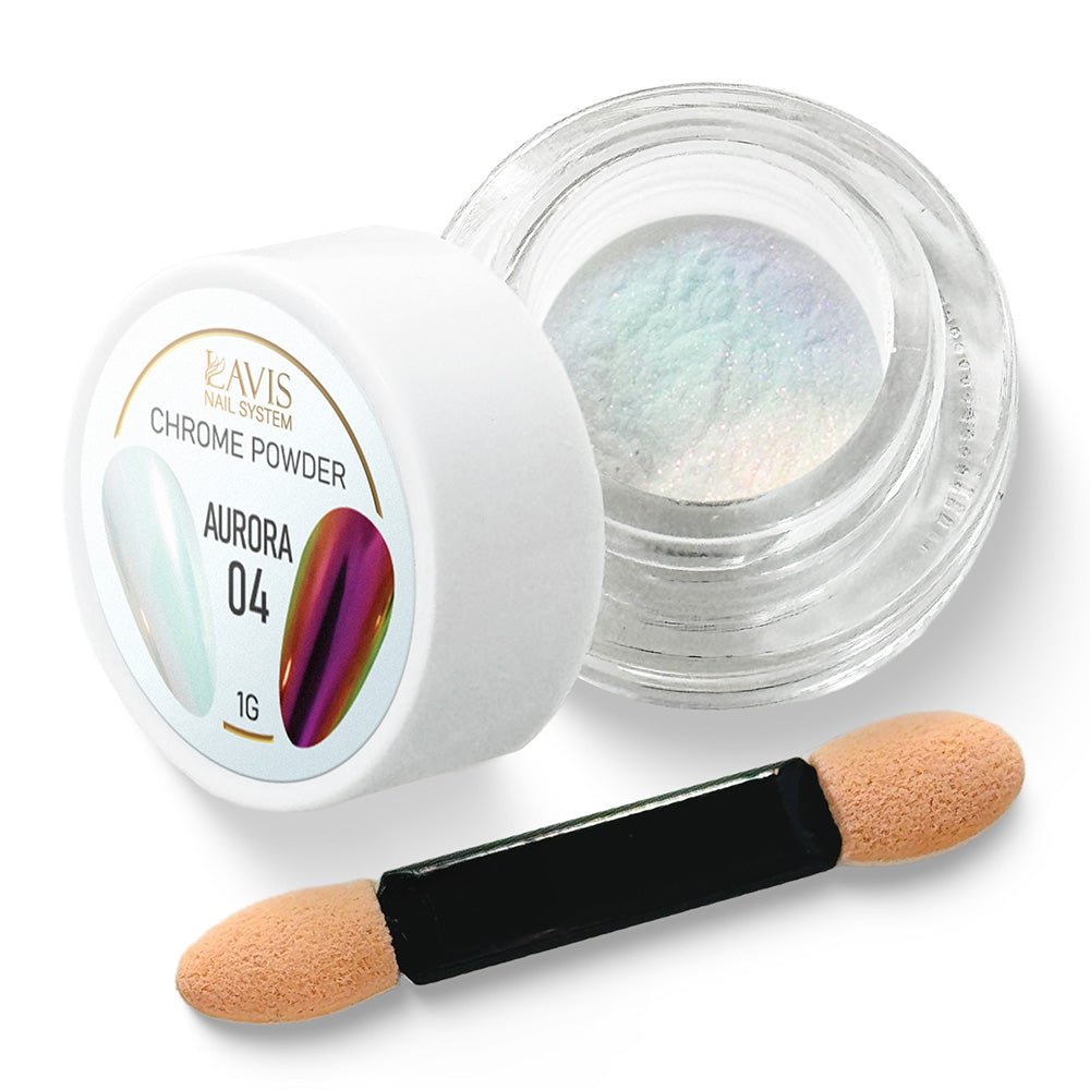 LAVIS Chrome Powder AURORA 04 - 1gr (PCS) - DTK Nail Supply