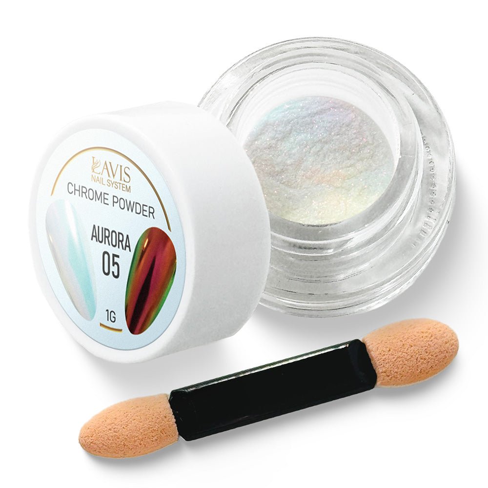 LAVIS Chrome Powder AURORA 05 - 1gr (PCS) - DTK Nail Supply