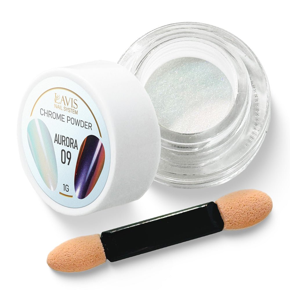 LAVIS Chrome Powder AURORA 09 - 1gr (PCS) - DTK Nail Supply