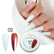 LAVIS Chrome Powder AURORA - 1gr (PCS) - DTK Nail Supply