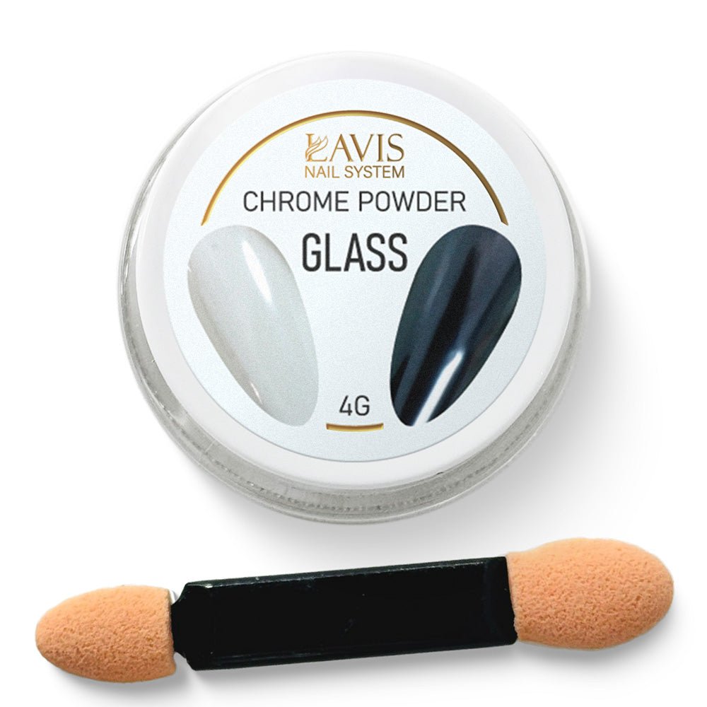 LAVIS Chrome Powder - AURORA GLASS - DTK Nail Supply