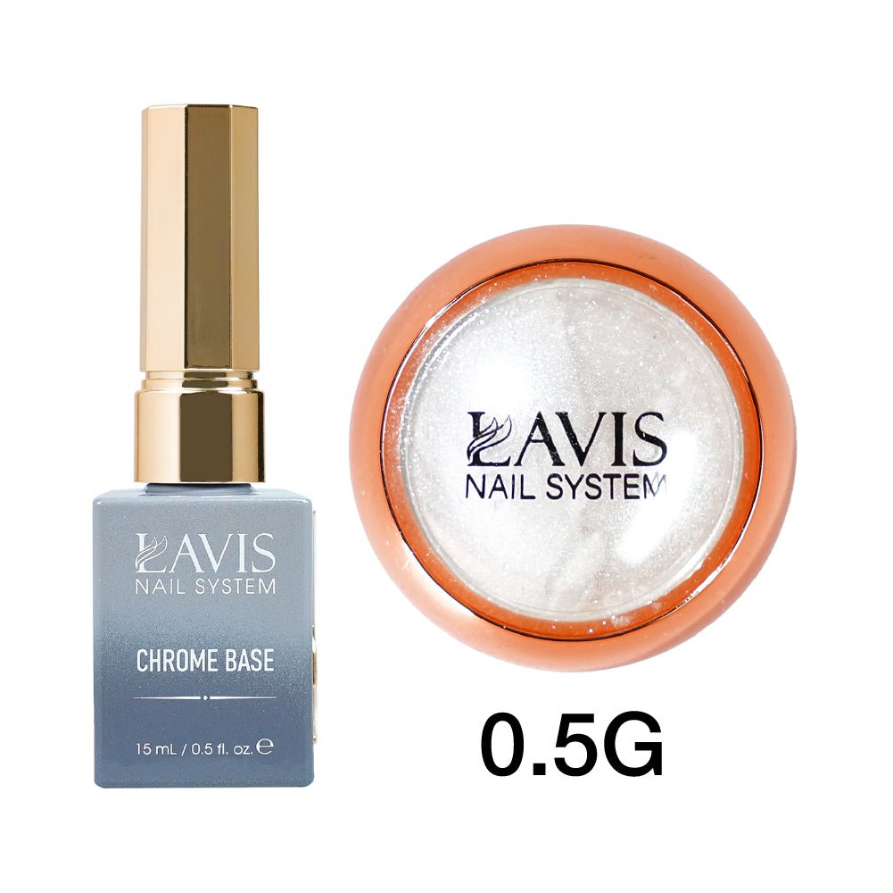 LAVIS Chrome Powder - Aurora Glass - DTK Nail Supply