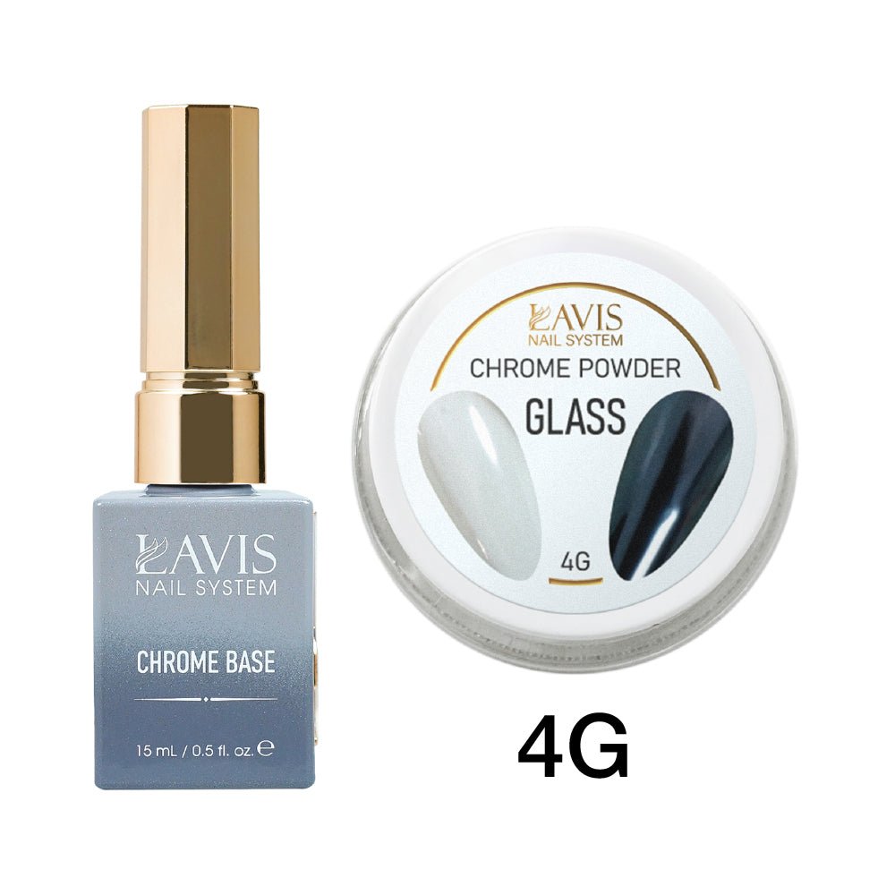 LAVIS Chrome Powder - Aurora Glass - DTK Nail Supply