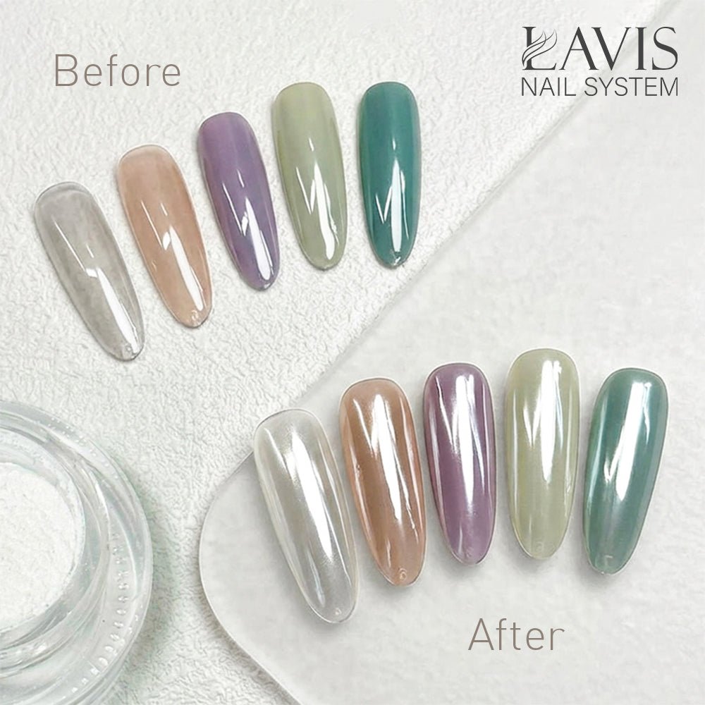LAVIS Chrome Powder - Super Clear - 0.5g - DTK Nail Supply