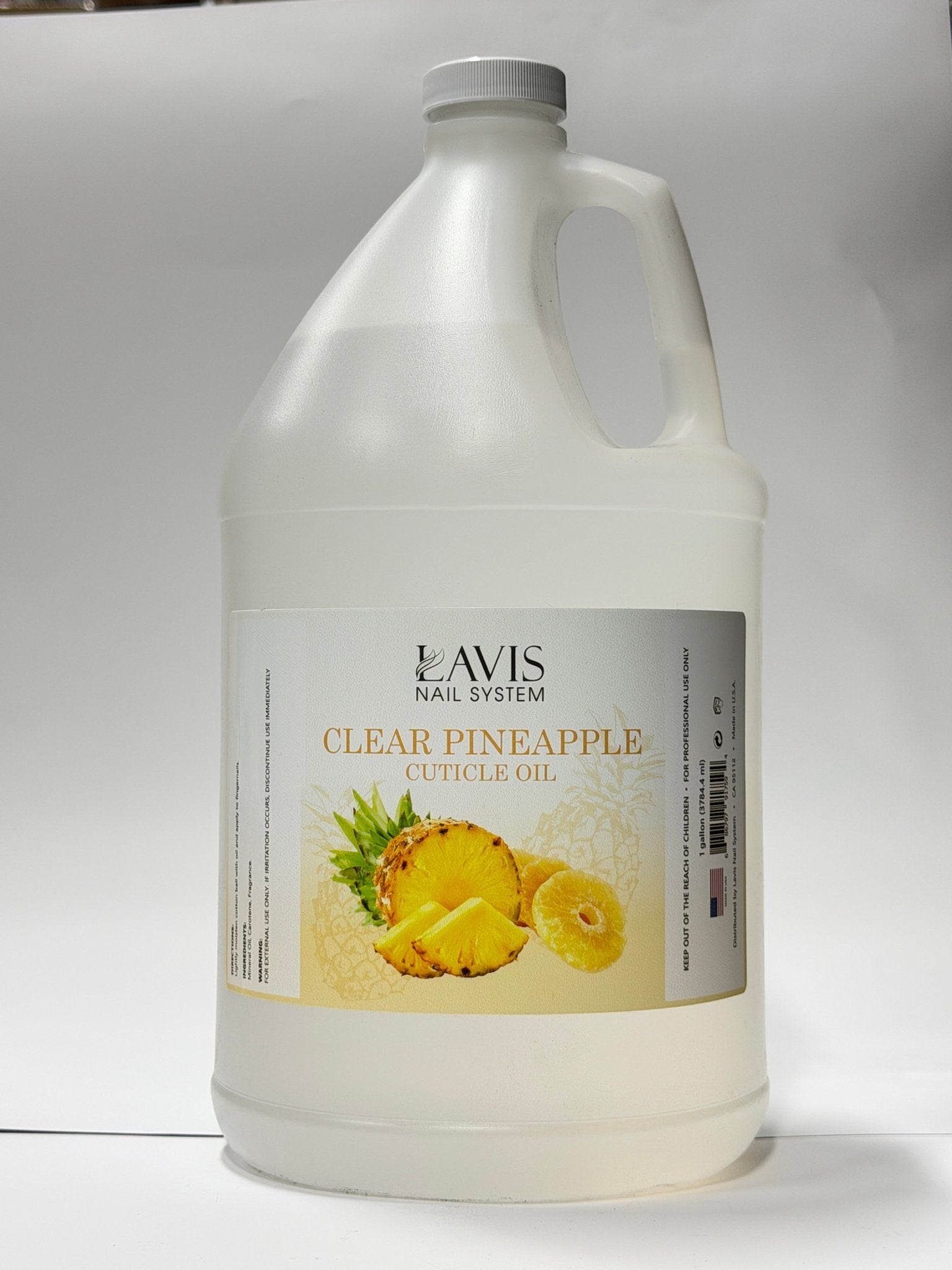 LAVIS - Clear Pineapple - Culticle Oil - 1 gallon - DTK Nail Supply