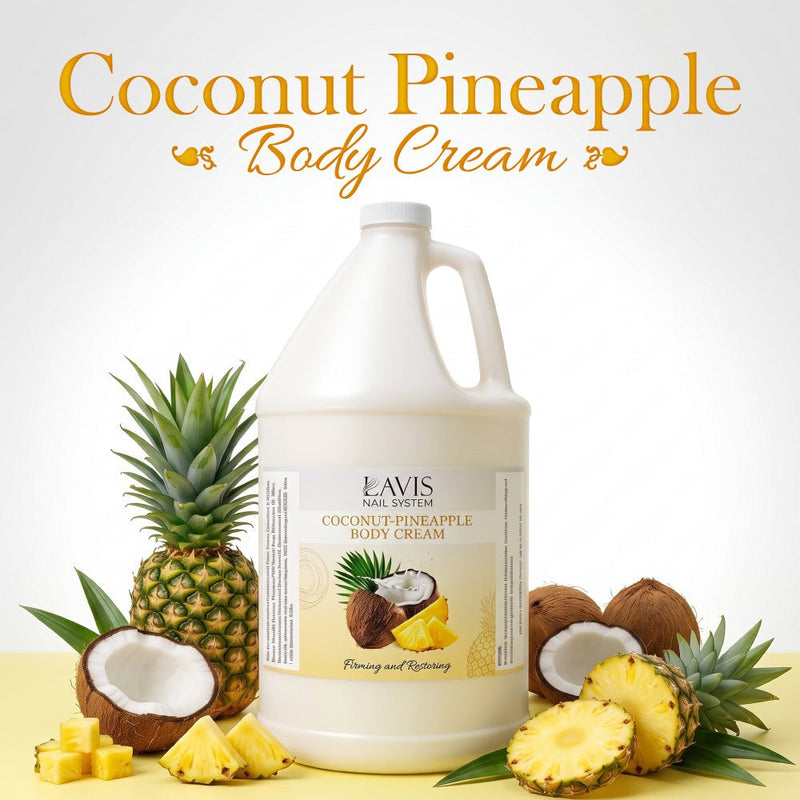 LAVIS - Coconut Pineapple - Body Cream - 1Gallon - DTK Nail Supply