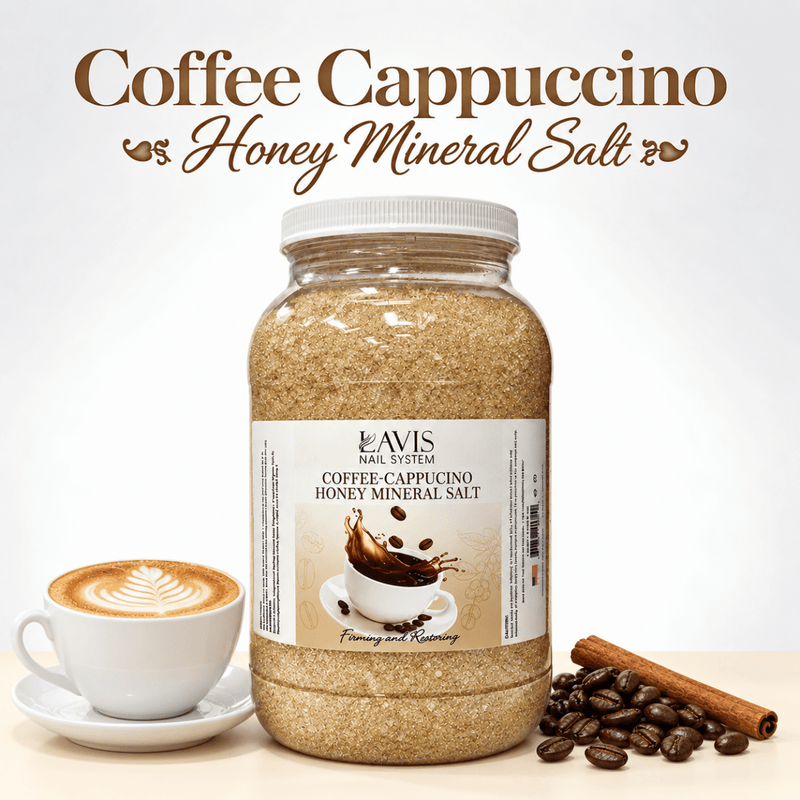 LAVIS - Coffee Cappucino Honey Mineral Salt - 1Gallon - DTK Nail Supply