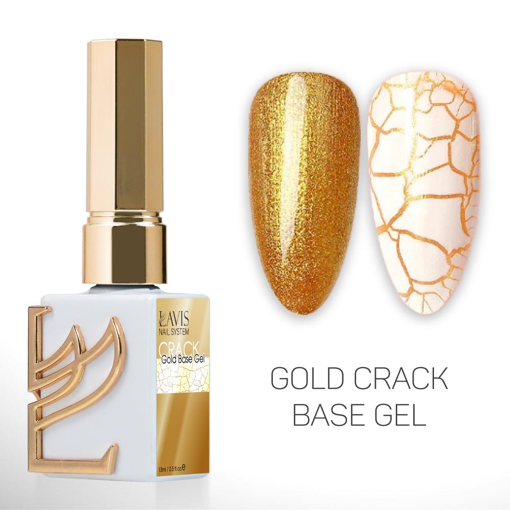 LAVIS Crack Gel Base Set 14 Colors - 0.5 oz - DTK Nail Supply