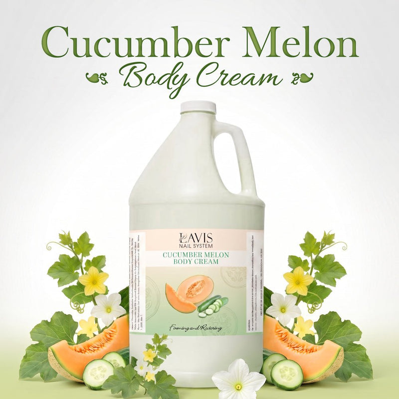 LAVIS - Cucumber Melon - Body Cream - 1Gallon - DTK Nail Supply