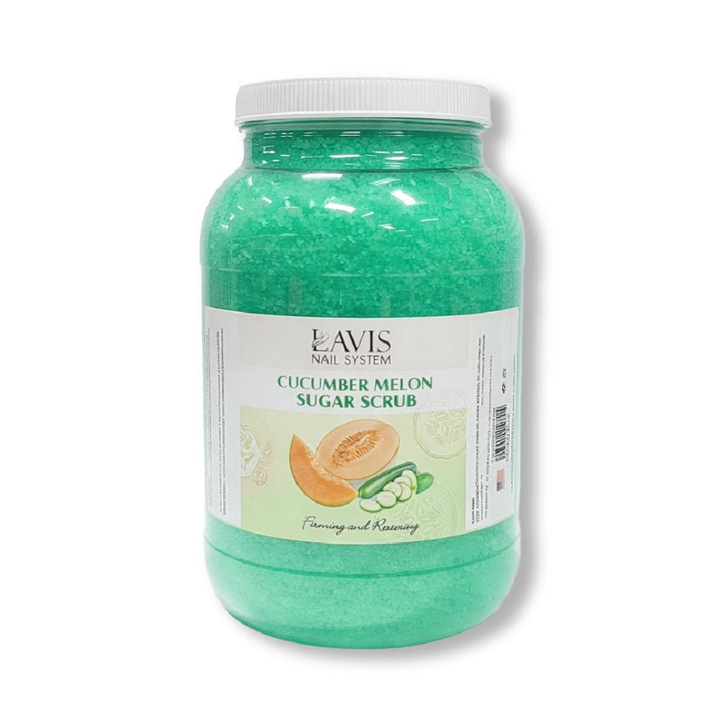 LAVIS - Cucumber Melon - Sugar Scrub for Pedicure - 1 gallon - DTK Nail Supply