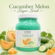 LAVIS Cucumber Melon Sugar Scrub for Pedicure — 1-Gallon Salon Refill - DTK Nail Supply