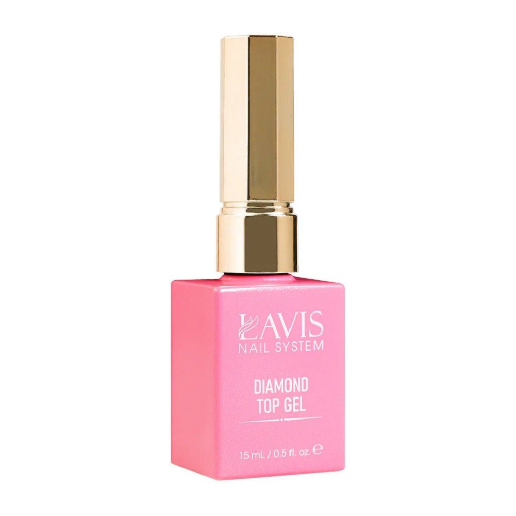 LAVIS Diamond Top Refill 8oz + FREE 5 Diamond Top Gel (0.5oz/ea) - DTK Nail Supply