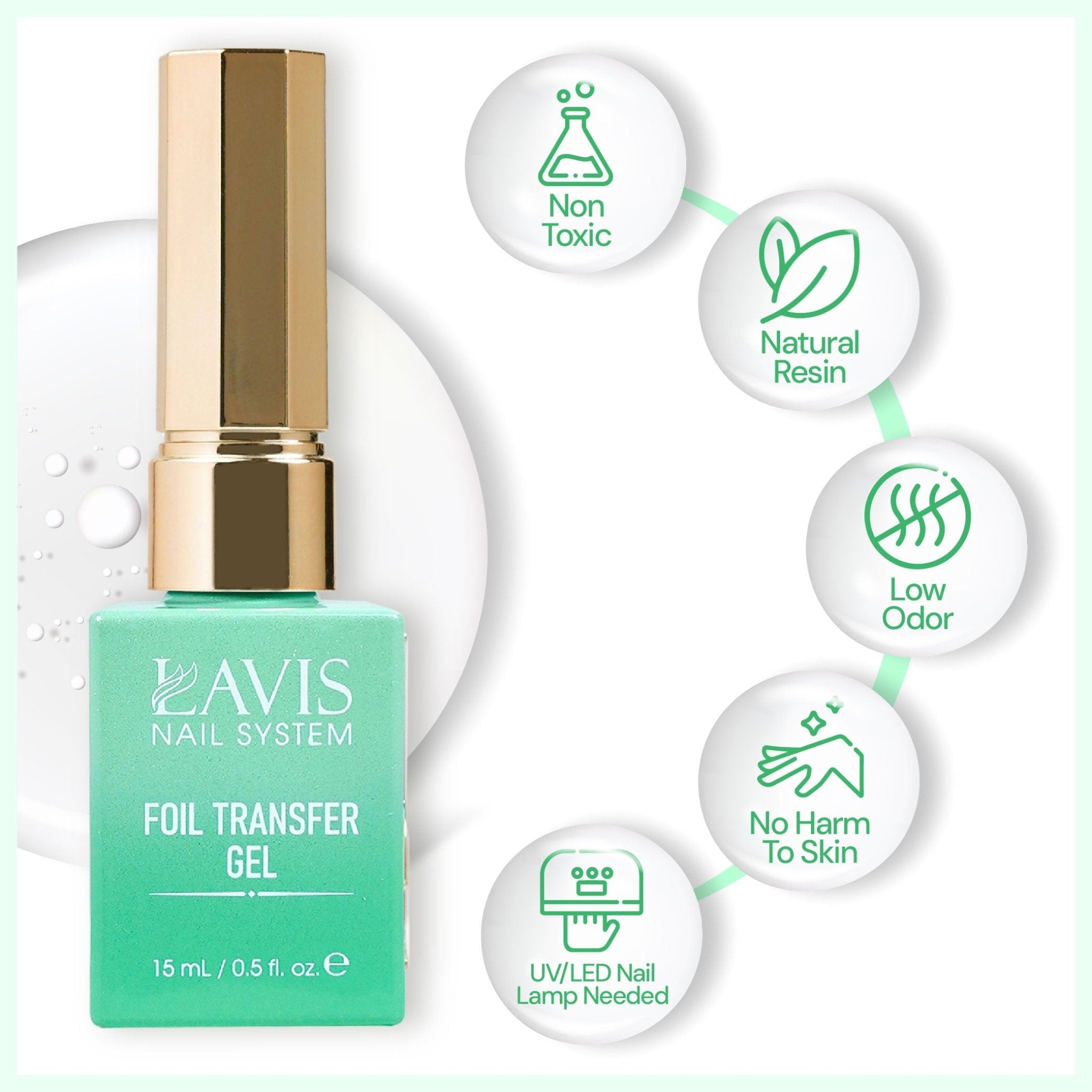 LAVIS Foil Transfer Gel (New) - DTK Nail Supply