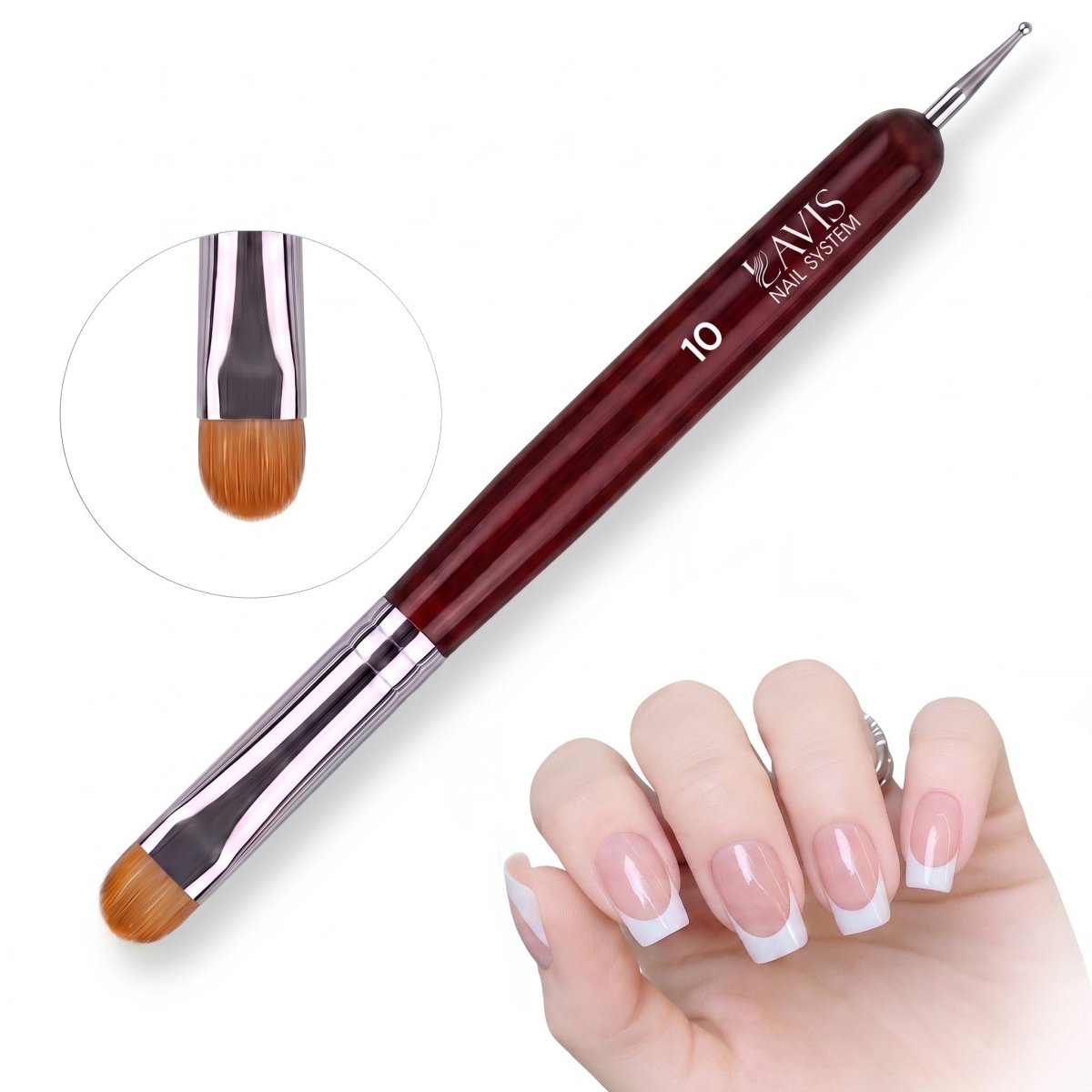 LAVIS French Brush - 10 - DTK Nail Supply