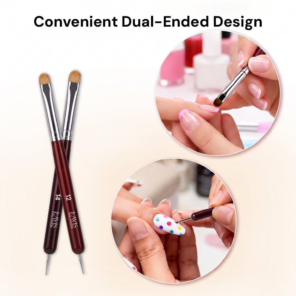 LAVIS French Brush - 10 - DTK Nail Supply