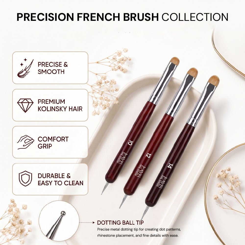 LAVIS French Brush - 14 - DTK Nail Supply