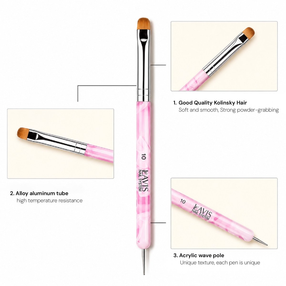 LAVIS French Brush Pink - 14 - DTK Nail Supply