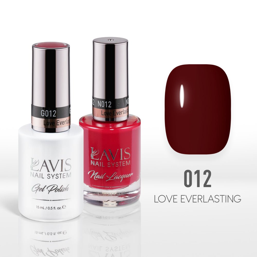 Lavis Gel Nail Polish Duo - 012 Love Everlasting - DTK Nail Supply