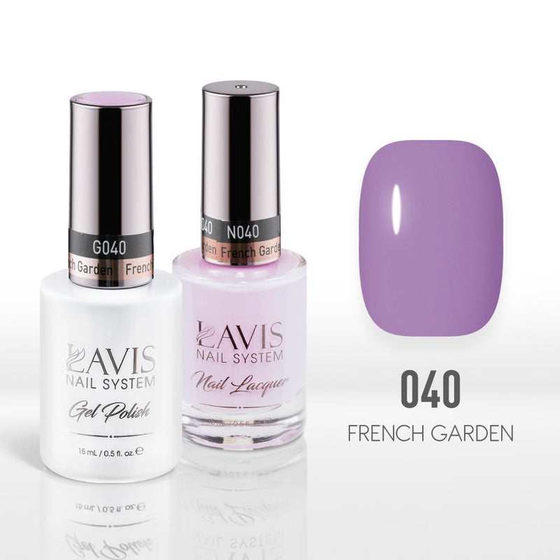 Lavis Gel Nail Polish Duo - 040 French Garden - DTK Nail Supply