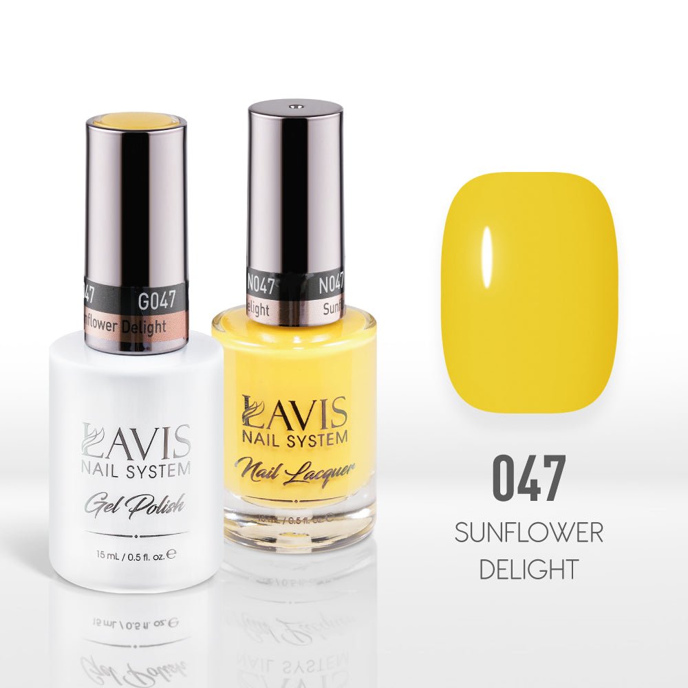 Lavis Gel Nail Polish Duo - 047 Sunflower Delight - DTK Nail Supply