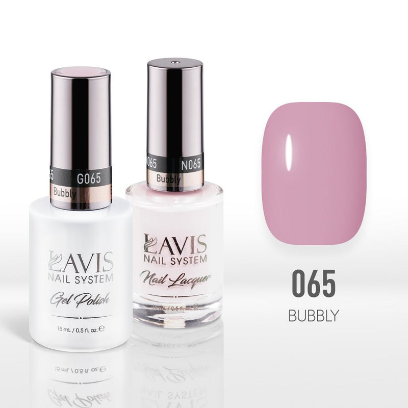 Lavis Gel Nail Polish Duo - 065 Bubbly - DTK Nail Supply